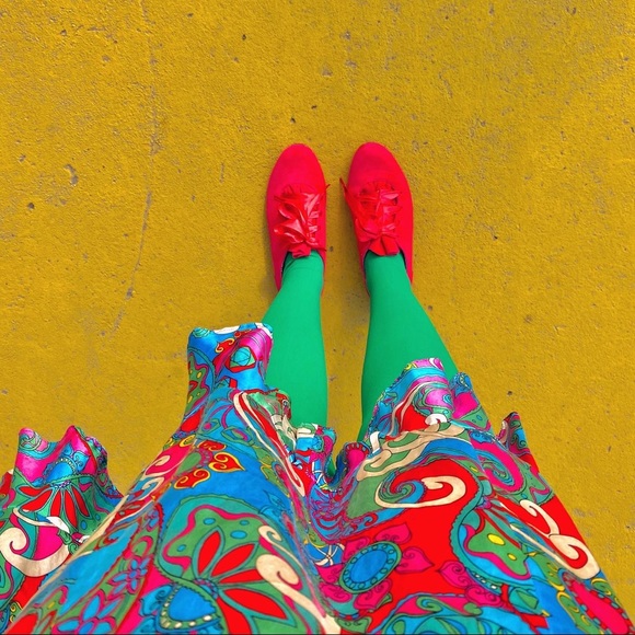 VINTAGE BETSEY JOHNSON PAISLEY PRINT - Picture 3 of 4